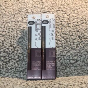 Flower Beauty Cream & Chrome Eyeliner Duo - Plum & Pewter (Set of 2).